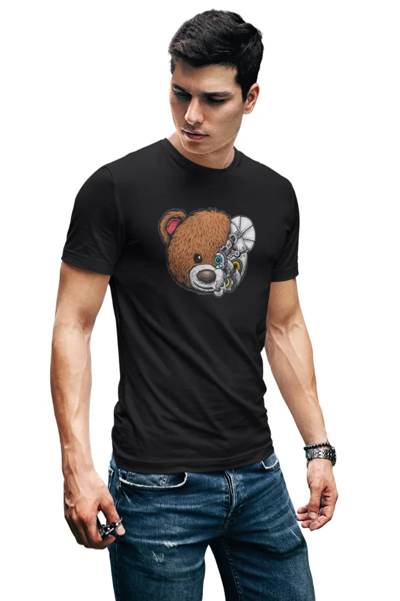 Teddy Half Bear Half Robot T-shirt