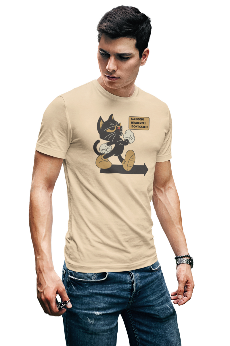 #beigeAllGoodBlackCatGraphic