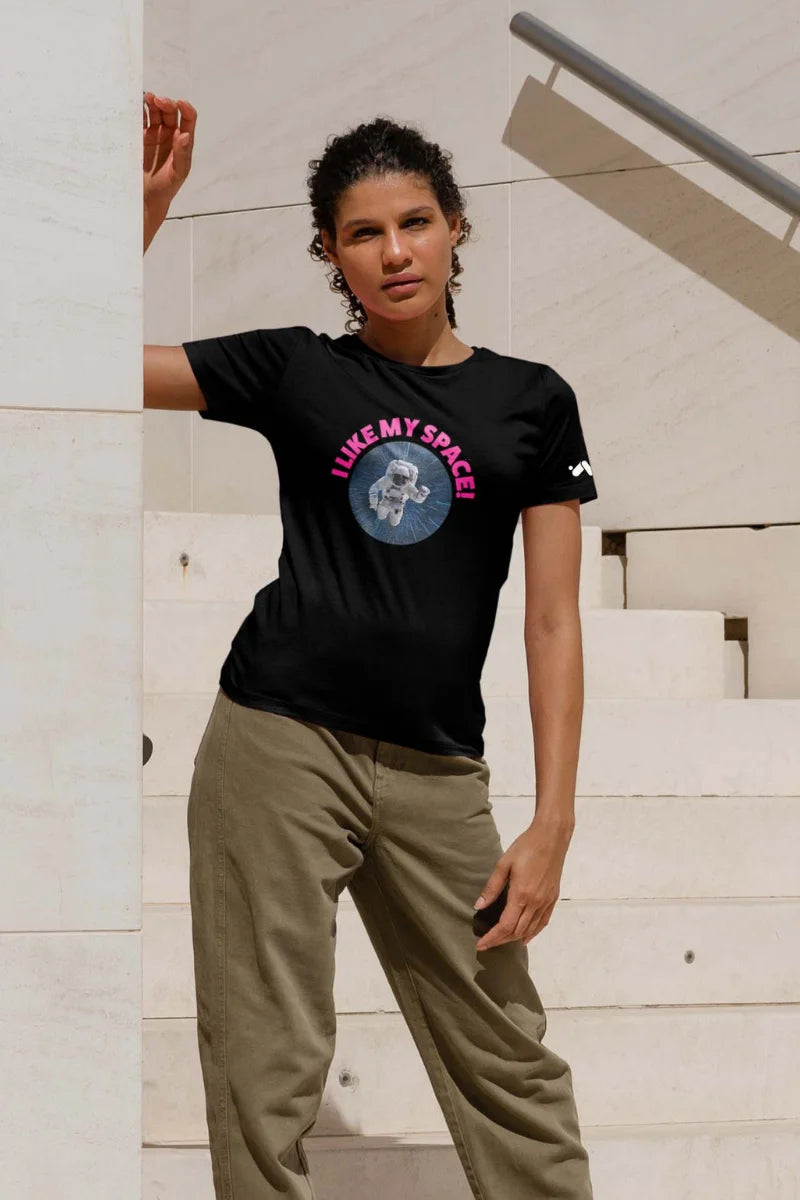 I Like My Space Astronaut T-shirt Female