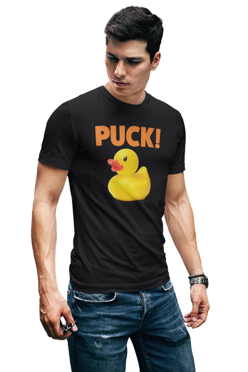 Puck! Rubber Duck Pun T-shirt