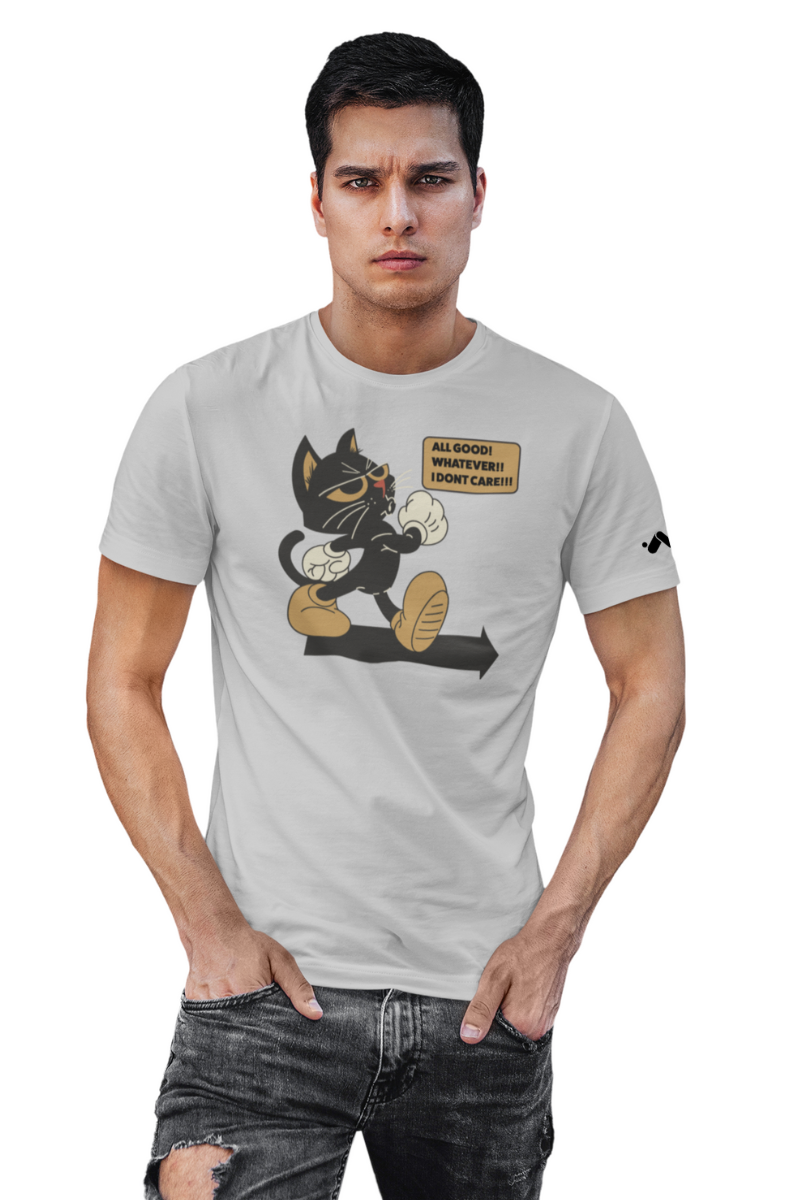 #grayAllGoodBlackCatGraphic