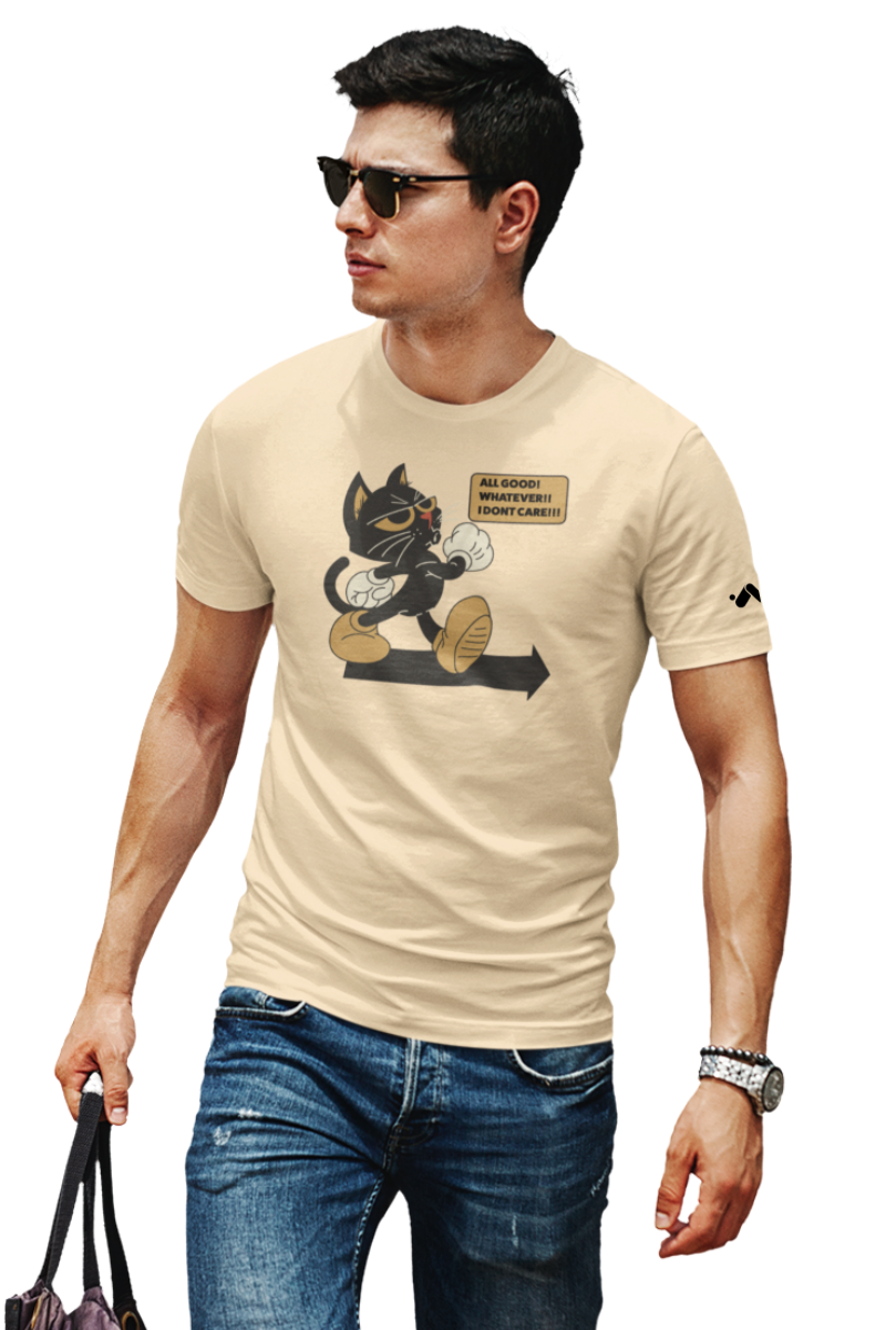 #beigeAllGoodBlackCatGraphic