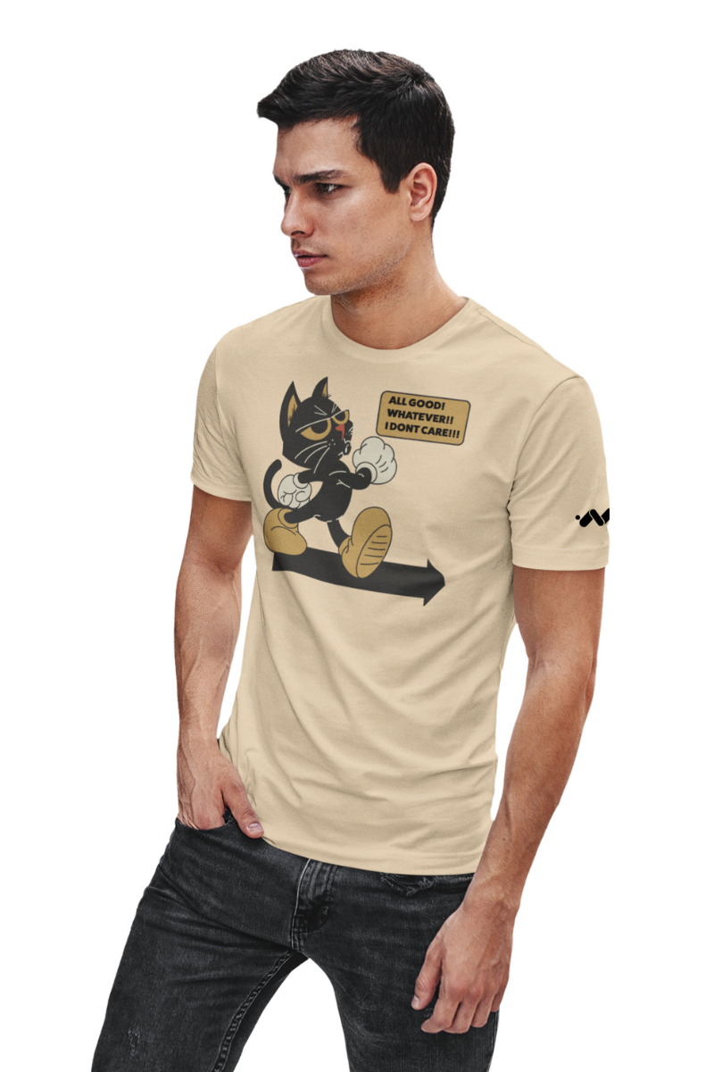 #beigeAllGoodBlackCatGraphic