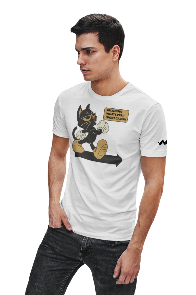 #whiteAllGoodBlackCatGraphic