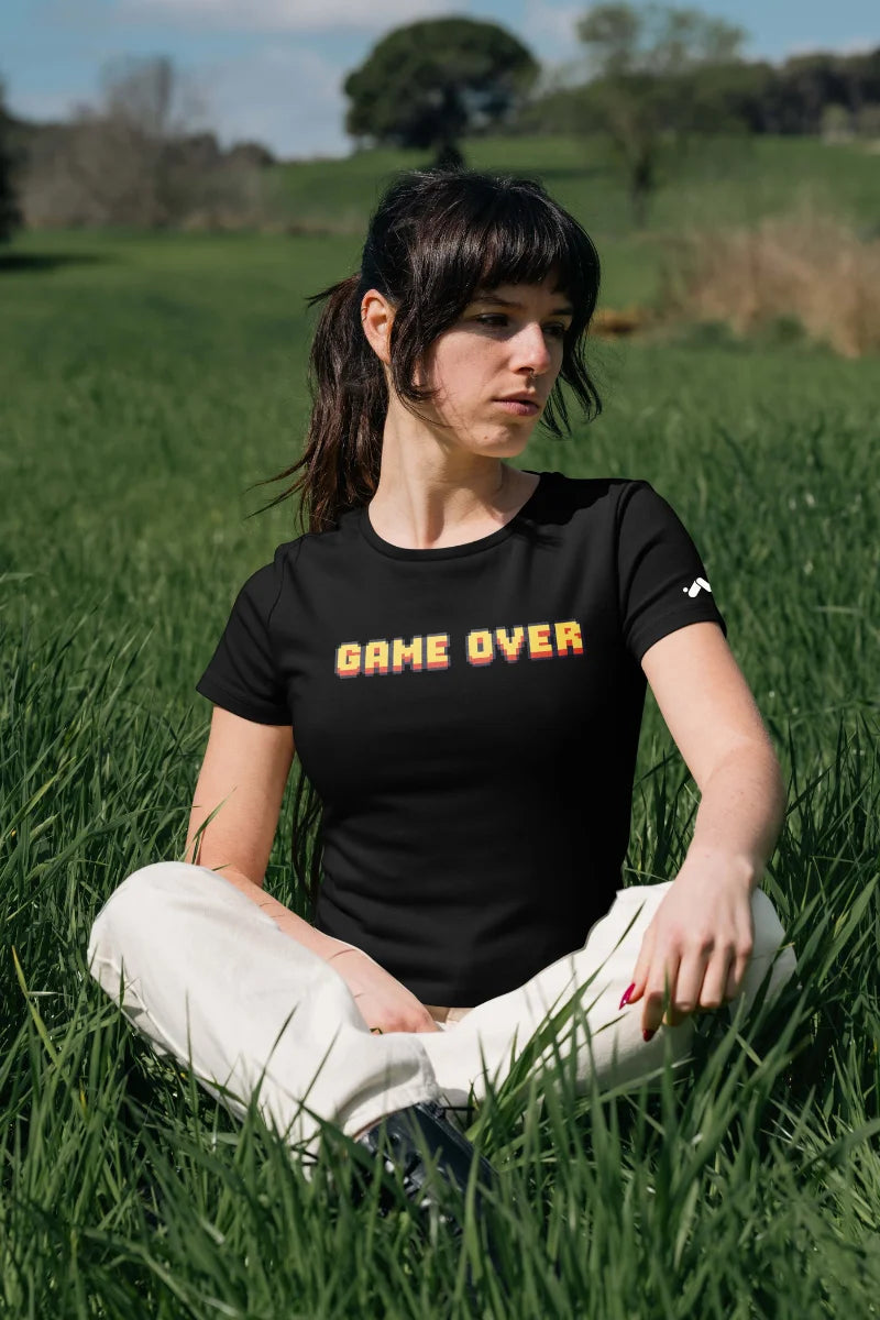 Game Over Pixel Art Graphic T-Shirt Female