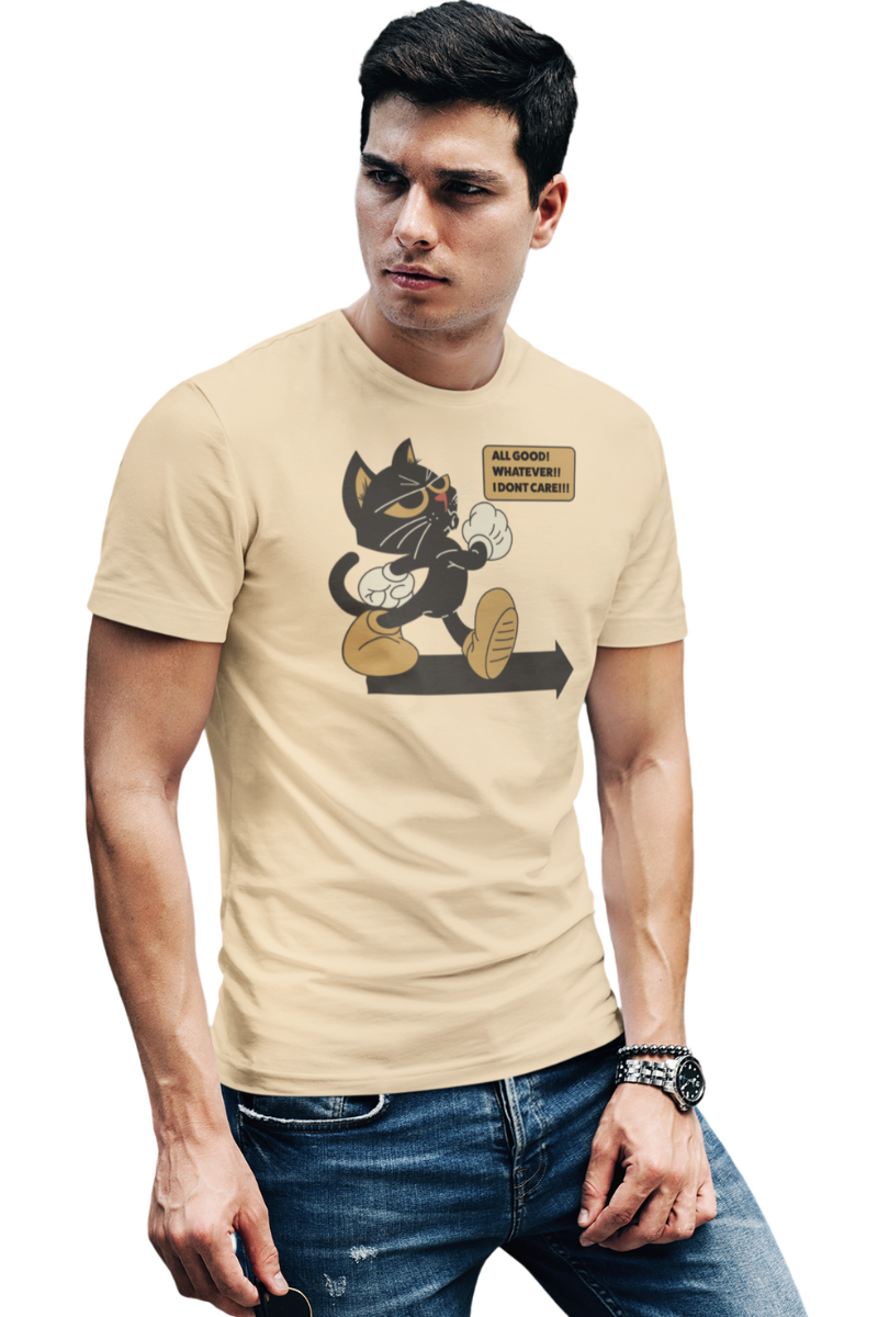 #beigeAllGoodBlackCatGraphic