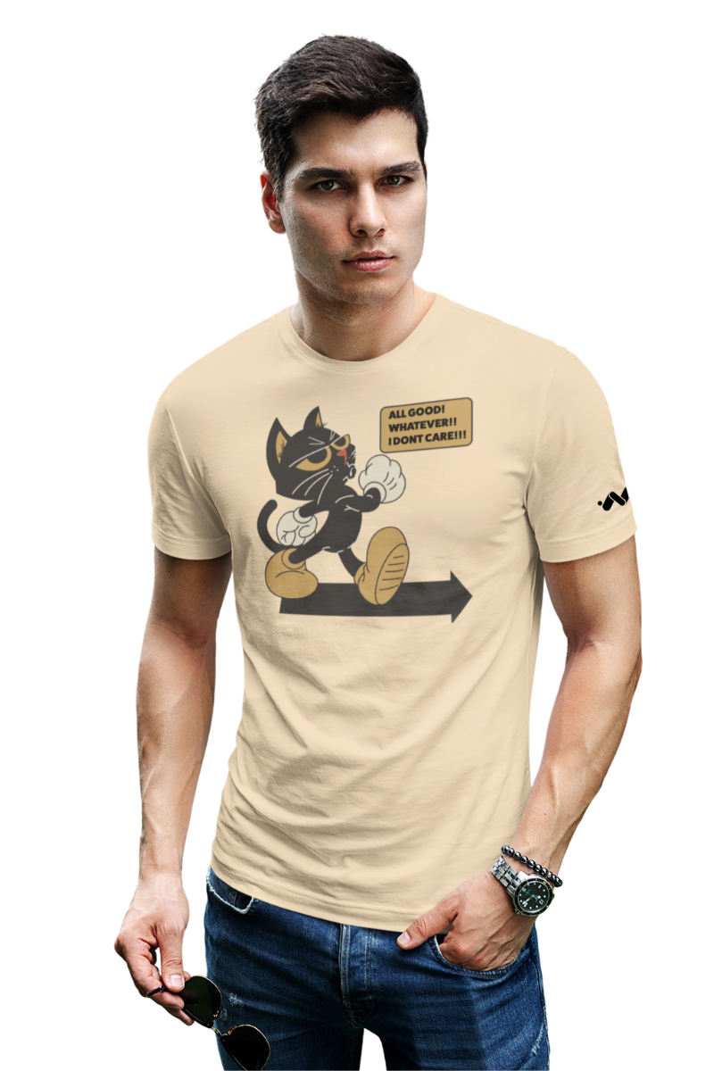 #beigeAllGoodBlackCatGraphic
