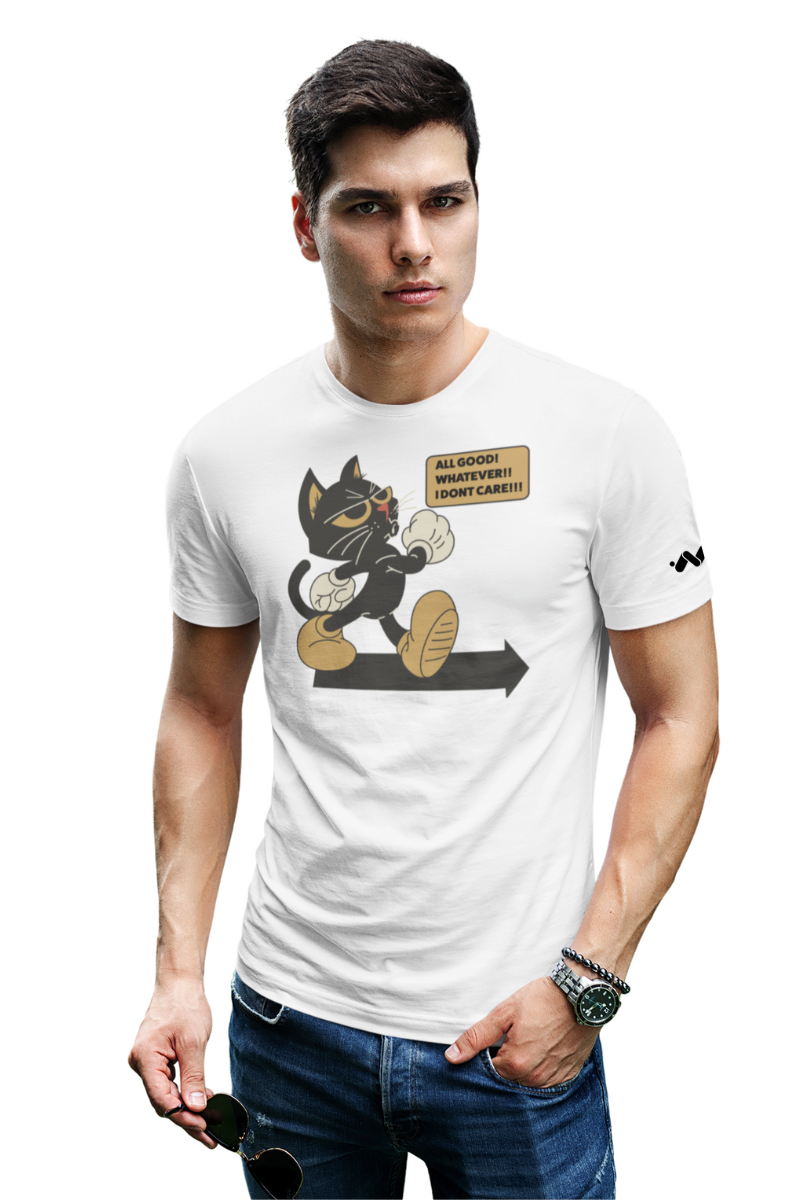 #whiteAllGoodBlackCatGraphic