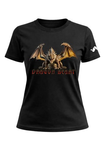 Dragon Heart Fiery Dragon T-shirt Female