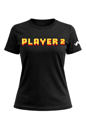 Player 2 Retro Pixel Art T-Shirt Female