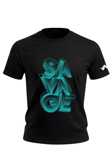 Savage 3D Text T-shirt