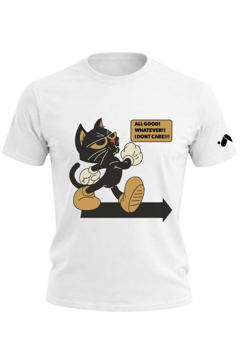 #whiteAllGoodBlackCatGraphic