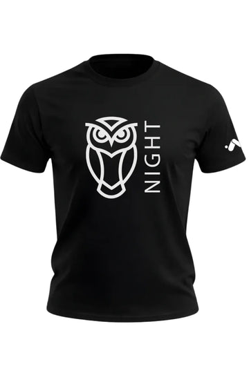 Night Owl Minimalist Owl T-shirt