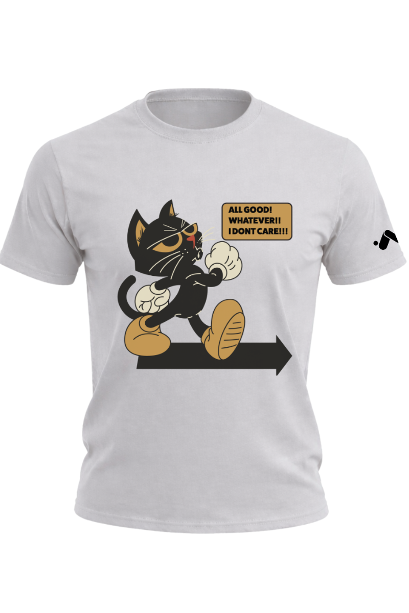#grayAllGoodBlackCatGraphic