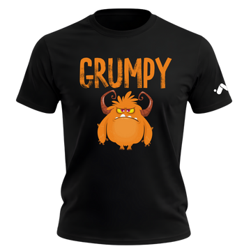 #blackGrumpyMonsterCartoon