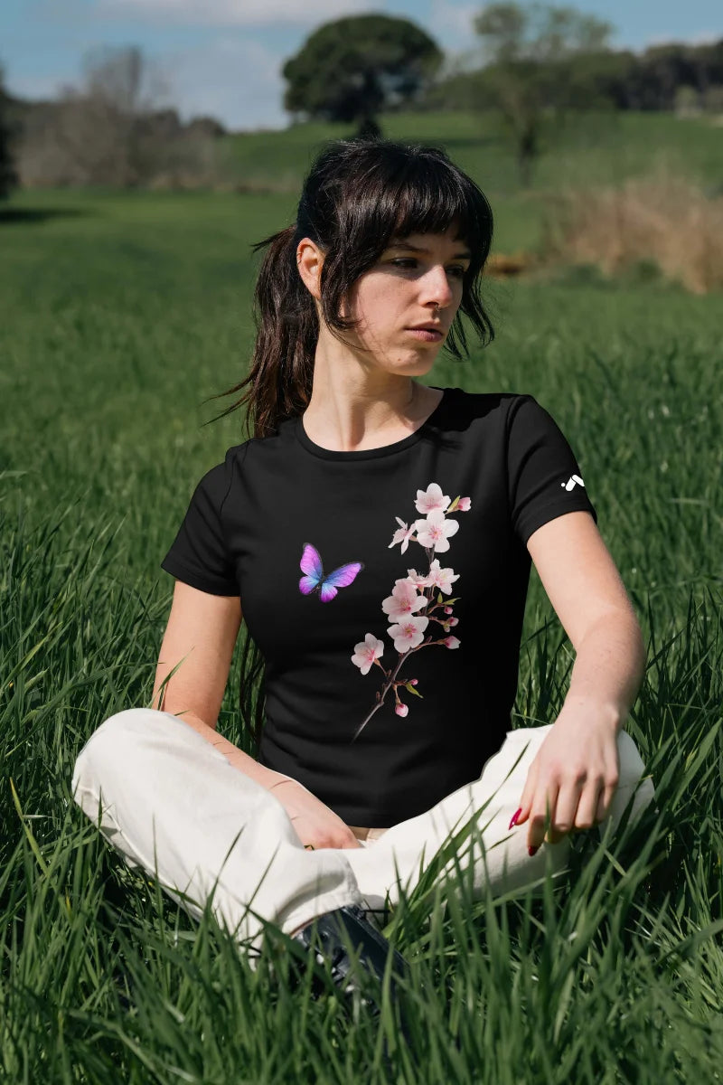 Ethereal Bloom Luxe Graphic T-Shirt