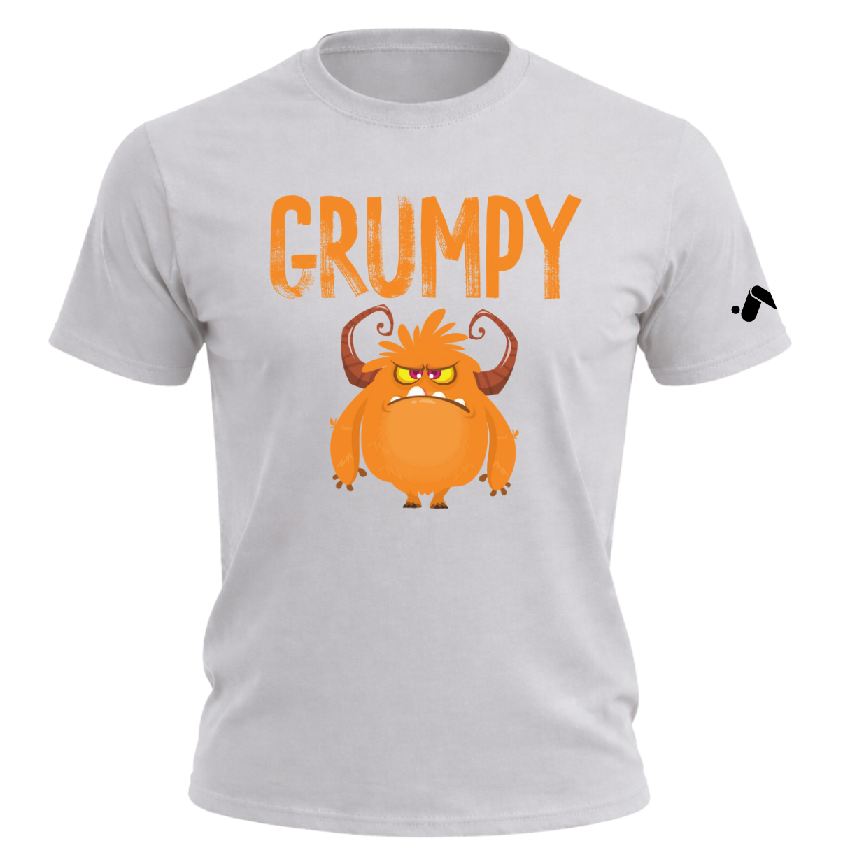 #grayGrumpyMonsterCartoon