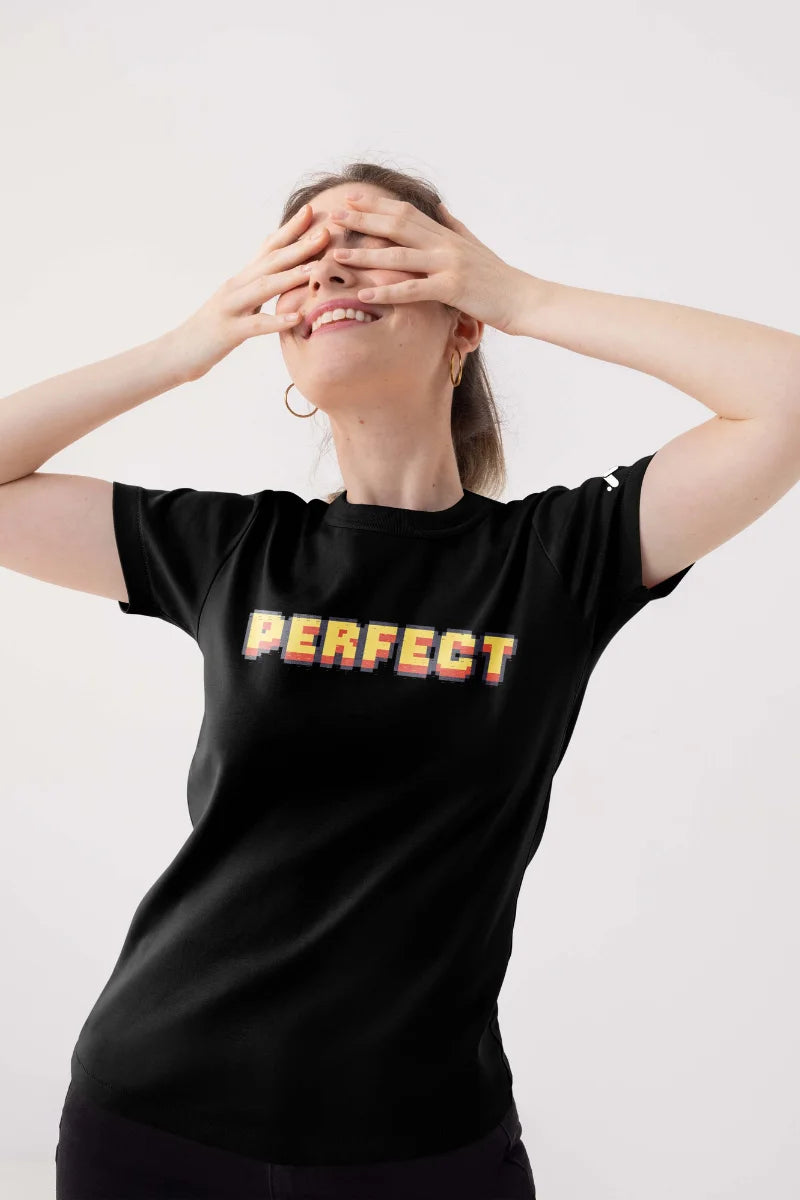 Perfect Pixel Art Retro Graphic T-Shirt Female